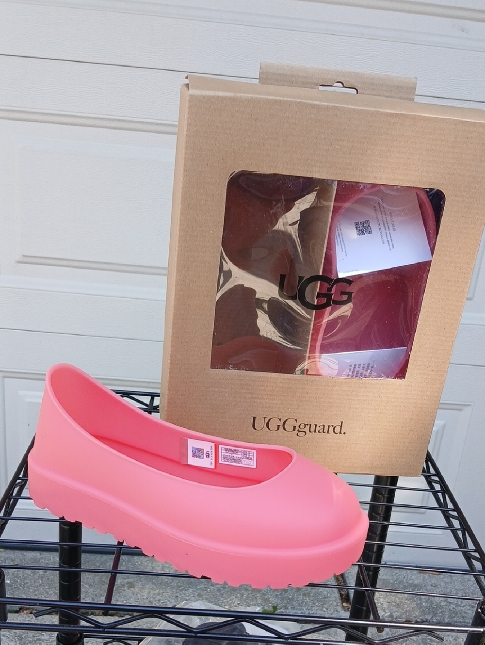 NEW! UGG Guards Coral Pink Slip-On Platform Ballet Flat NIB